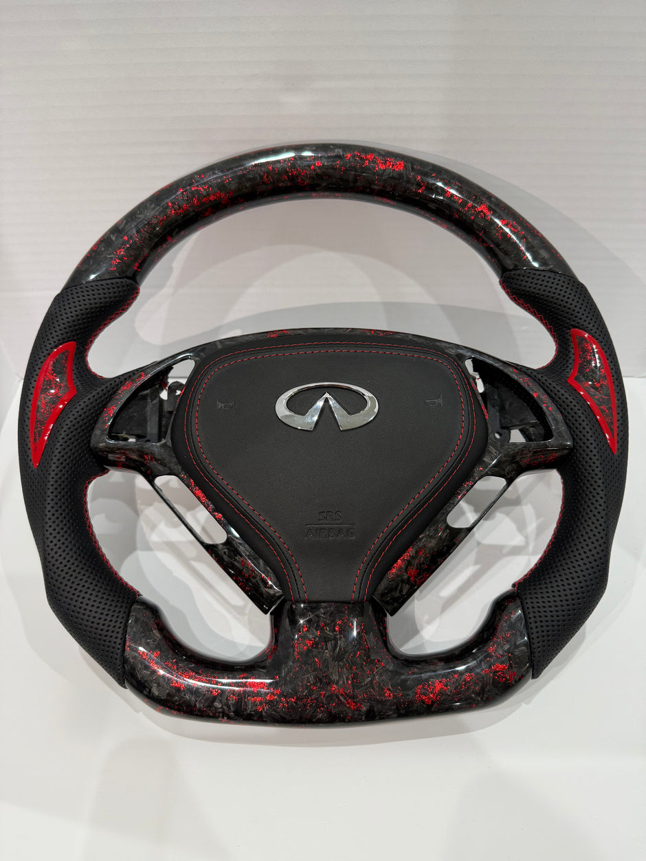 G37 Forged Carbon Fiber Steering Wheel