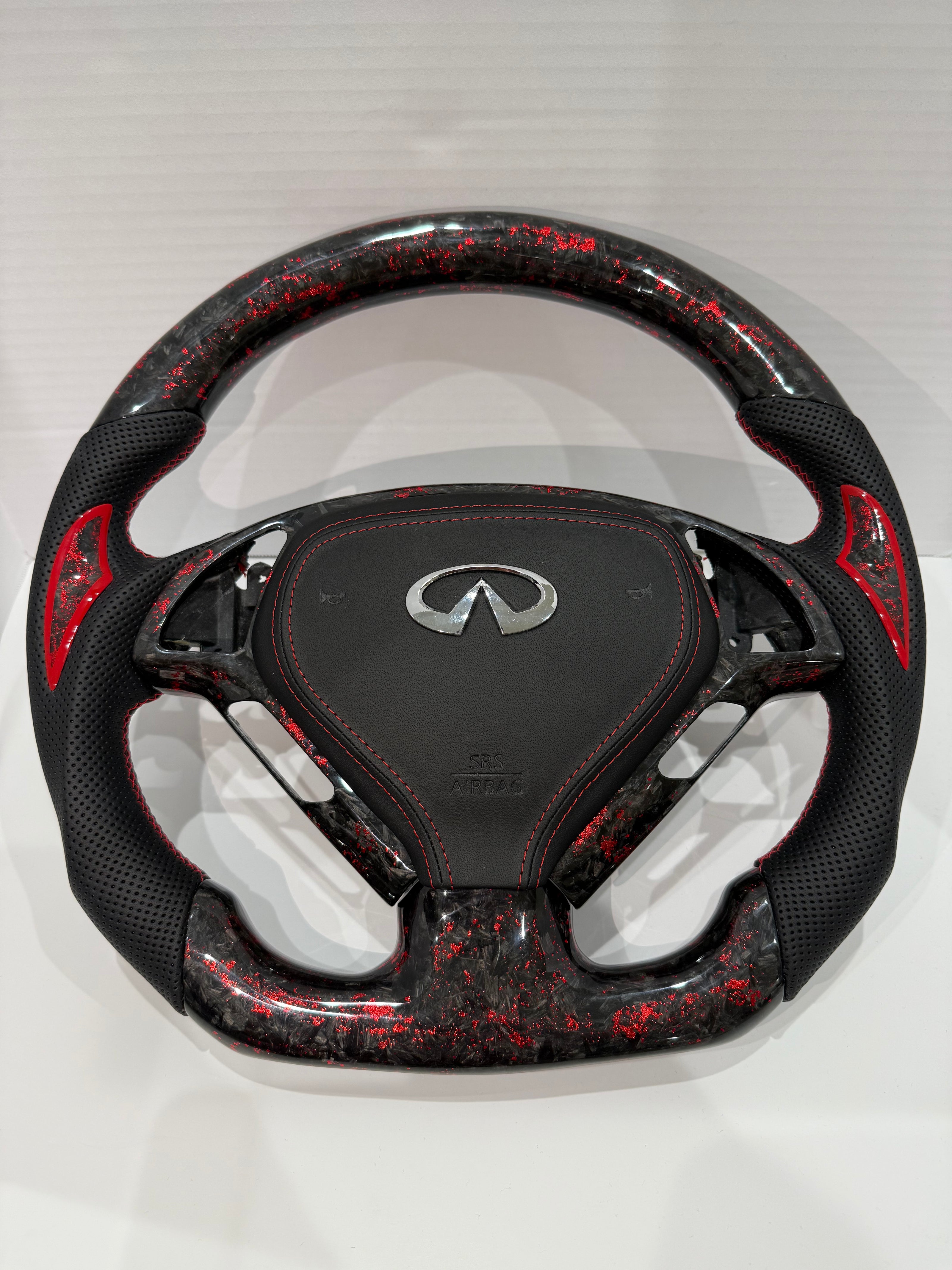G37 Forged Carbon Fiber Steering Wheel