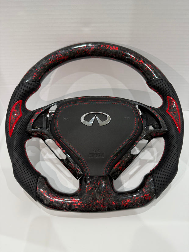 G37 Forged Carbon Fiber Steering Wheel