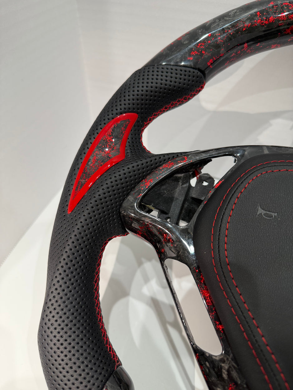 G37 Forged Carbon Fiber Steering Wheel