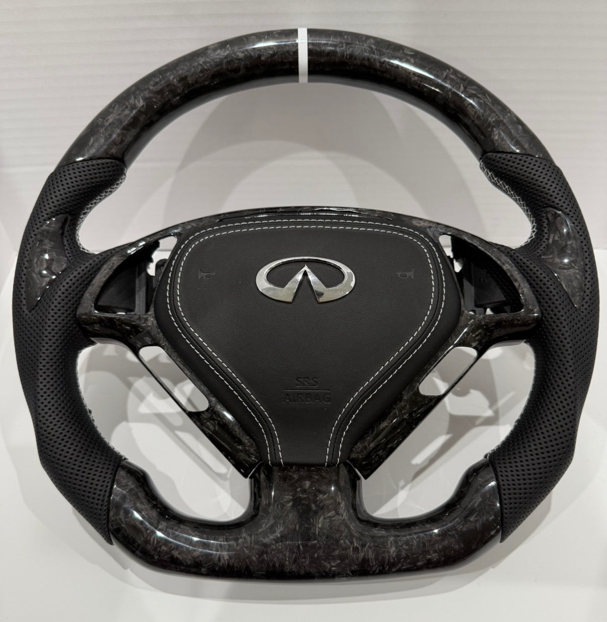 G37 Venomized Forged Carbon Fiber Steering Wheel