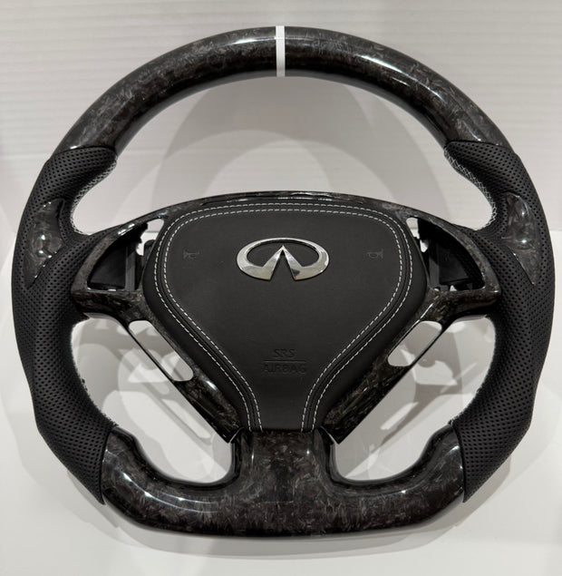 G37 Venomized Forged Carbon Fiber Steering Wheel