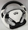 G37 Panda Honeycomb Carbon Fiber Steering Wheel