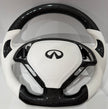 G37 Panda Honeycomb Carbon Fiber Steering Wheel