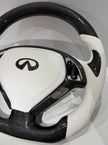 G37 Panda Honeycomb Carbon Fiber Steering Wheel