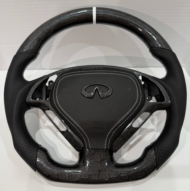G37 Honeycomb Carbon Fiber Steering Wheel