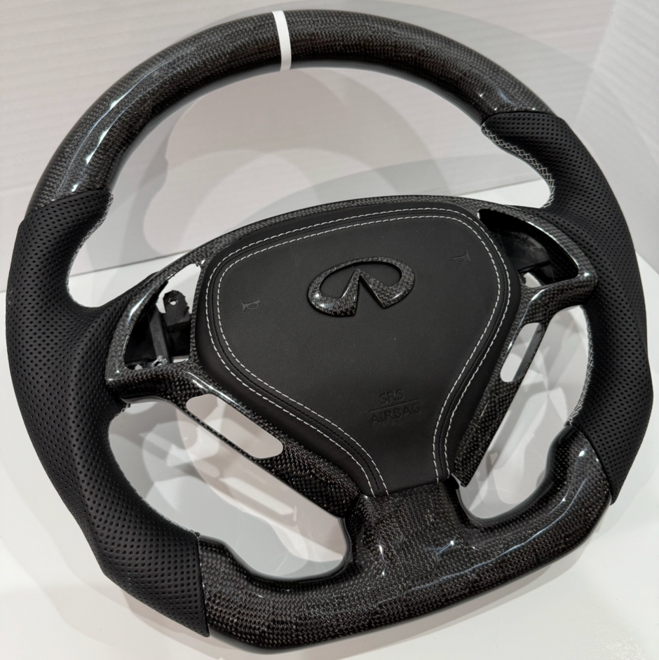 G37 Honeycomb Carbon Fiber Steering Wheel