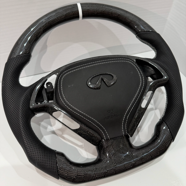 G37 Honeycomb Carbon Fiber Steering Wheel